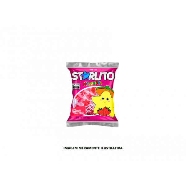 PIRULITO - MIGUELITO - 400g STARLITO MORANGO PCT
